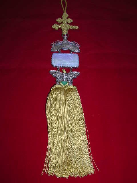 라벤다 삼단노리개